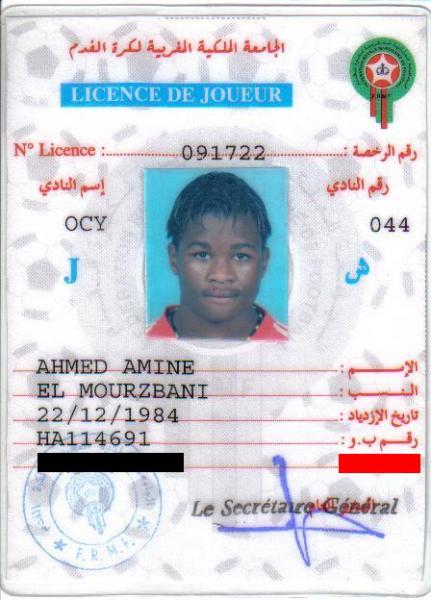 licence de joueur